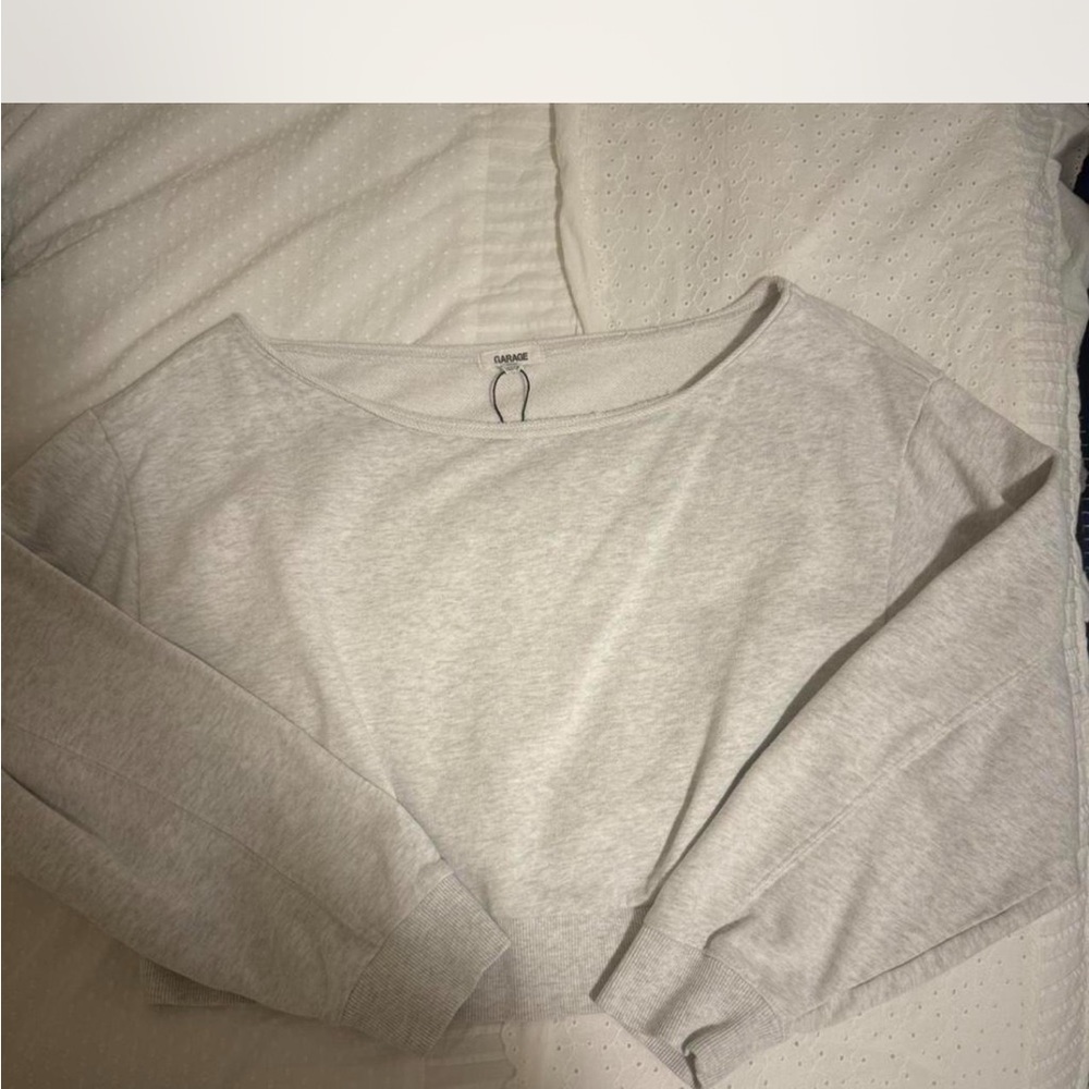 Garage Light Gray Knit Top